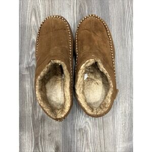 Zigzagger Men's Cozy Moccasin Slippers Memory Foam, Indoor/Outdoor Size 13